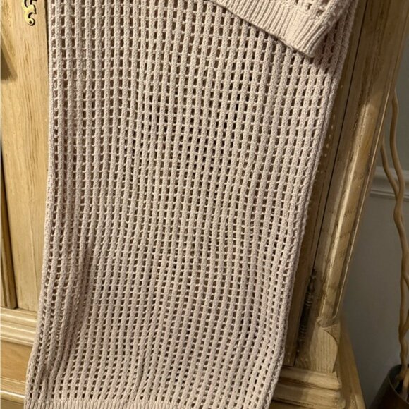 Pretty Garden Knit Button-Up Top and Skirt Set - Picture 3 of 6